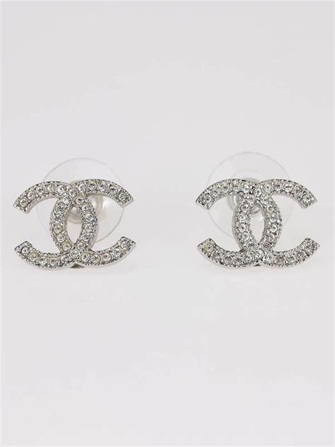 chanel earring 22|Chanel swarovski earrings.